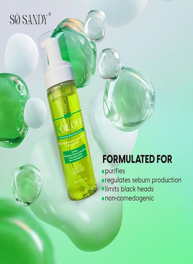 So Sandy The Oil Off Foam Cleanser for Oily Combination and Acne-Prone Skin - 200 ml - Image 5